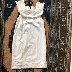 Madewell White Embroidered Dress